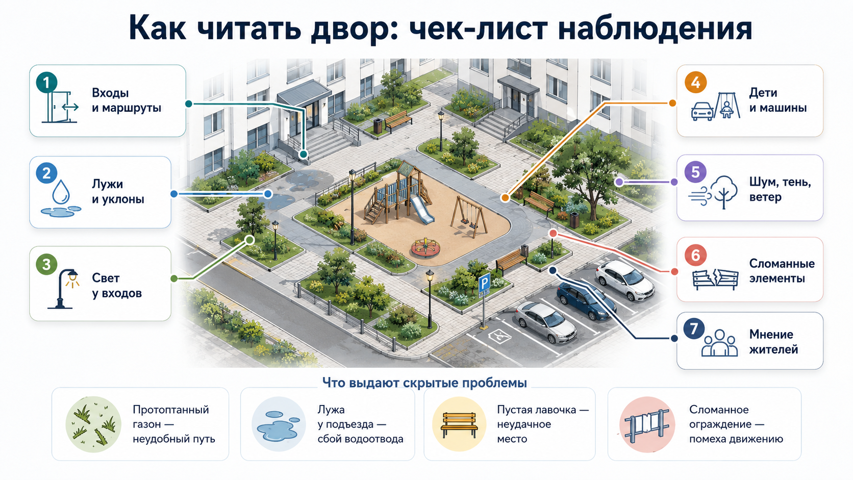 Как осматривать двор, чтобы увидеть будущую профессию