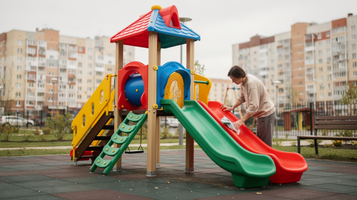 Как продлить срок службы пластиковой детской площадки